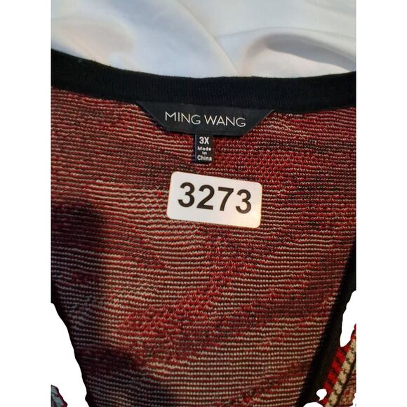 Ming Wang Women's size 3XL Old Money Classic Art to Wear Preppy Casual Cardigan - Picture 4 of 11